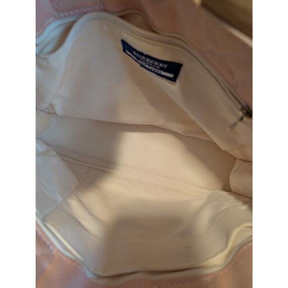 Burberry Blue Label Authentic Pink and Beige Canvas Mini Tote - Picture 8 of 13